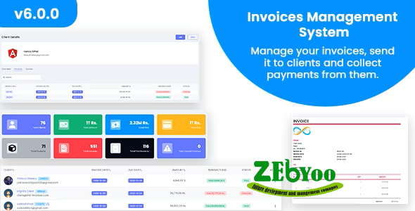 Invoices v6.0.0 - Laravel Invoice Management System - Billing Management - Invoice